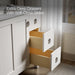 KOHLER K-CM99533-BD1 Poplin 36" bathroom vanity cabinet with sink and quartz top, linen white - view 5