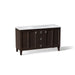KOHLER K-CM99537-BD1 Poplin 60" bathroom vanity cabinet with sinks and quartz top, claret suede