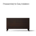 KOHLER K-CM99537-BD1 Poplin 60" bathroom vanity cabinet with sinks and quartz top, claret suede - view 4