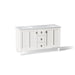 KOHLER K-CM99537-BD1 Poplin 60" bathroom vanity cabinet with sinks and quartz top, linen white