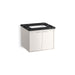 KOHLER K-CM99539-BD12 Jute 24" Wall-hung Bathroom Vanity Cabinet with Sink and Quartz Top, Linen White - 3/4 view of product
