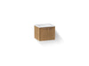 KOHLER K-CM99539-BD1 Jute 24" wall-hung bathroom vanity cabinet with sink and quartz top, walnut flax