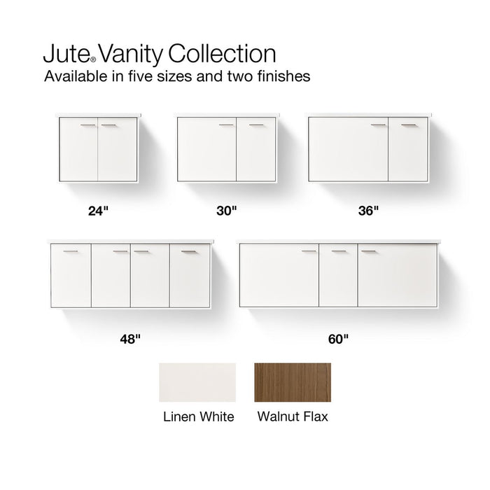 KOHLER K-CM99543-BD1 Jute 36" wall-hung bathroom vanity cabinet with sink and quartz top, walnut flax - view 2