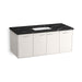 KOHLER K-CM99544-BD15 Jute 48" Wall-hung Bathroom Vanity Cabinet with Sink and Quartz Top, Linen White - 3/4 view of product