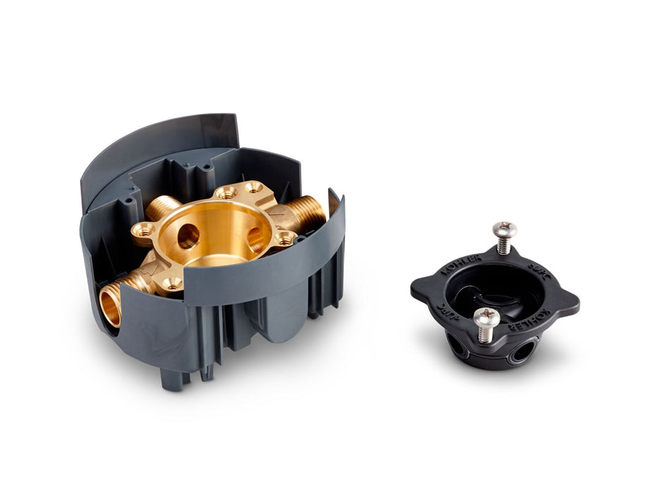 KOHLER K-P8300-IPS Rite-Temp Valve body rough-in with service stops and female NPT connections, project pack, not applicable