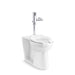 KOHLER K-PR25042-T4DSL Modflex Adjust-a-Bowl Antimicrobial toilet with Mach Tripoint touchless DC 1.28 gpf flushometer,...