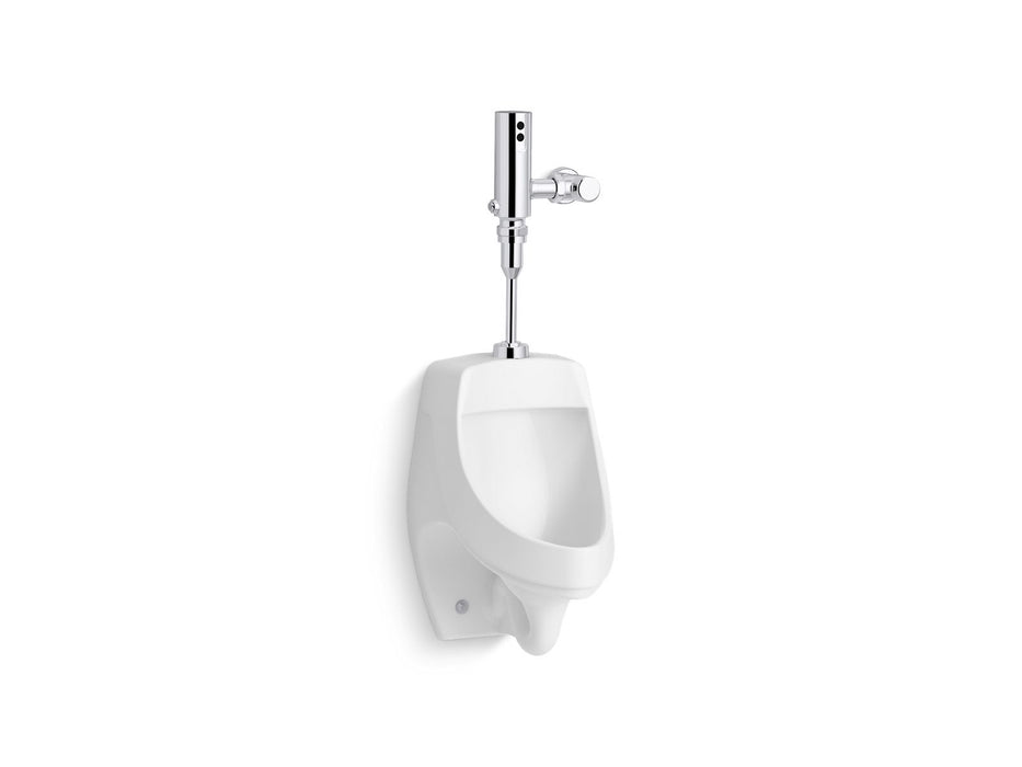 KOHLER K-PR5016-T2HS Dexter Antimicrobial urinal with Mach Tripoint touchless 0.5 gpf HES-powered flushometer, not applicable