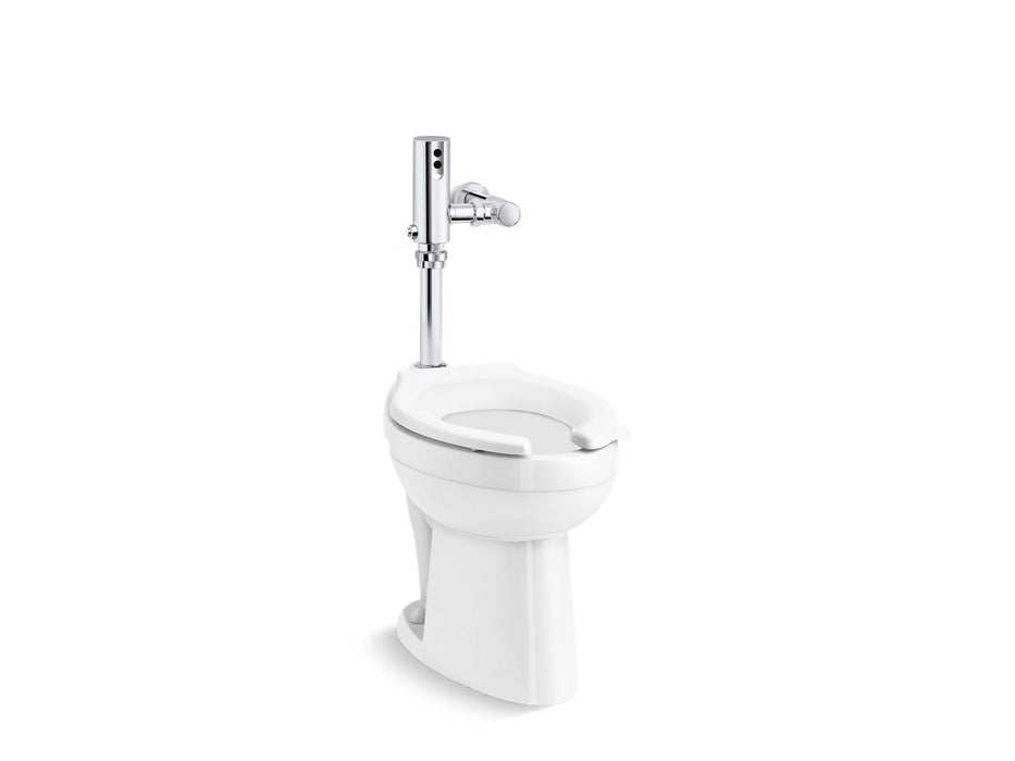 KOHLER K-PR96057-T4DS Highcliff Ultra Antimicrobial toilet with Mach Tripoint touchless DC 1.28 gpf flushometer, not...