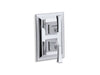 KOHLER K-T10422-4V Memoirs Stately MasterShower temperature and volume control valve trim, polished chrome