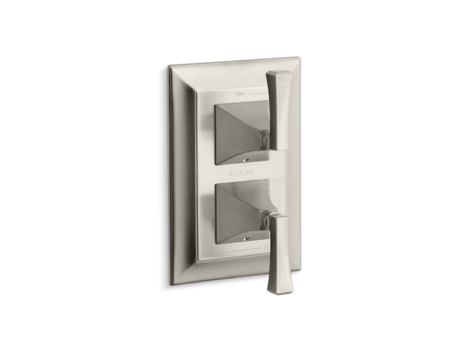 KOHLER K-T10422-4V Memoirs Stately MasterShower temperature and volume control valve trim, vibrant brushed nickel