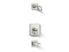 KOHLER K-T13133-4AL Pinstripe Pure Rite-Temp bath and shower trim kit with push-button diverter and lever handle, without...