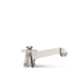 KOHLER K-T13140-3A Pinstripe Pure Deck-mount bath faucet trim with cross handles, vibrant polished nickel - view 4