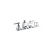 KOHLER K-T13140-4A Pinstripe Pure Deck-mount bath faucet trim, polished chrome