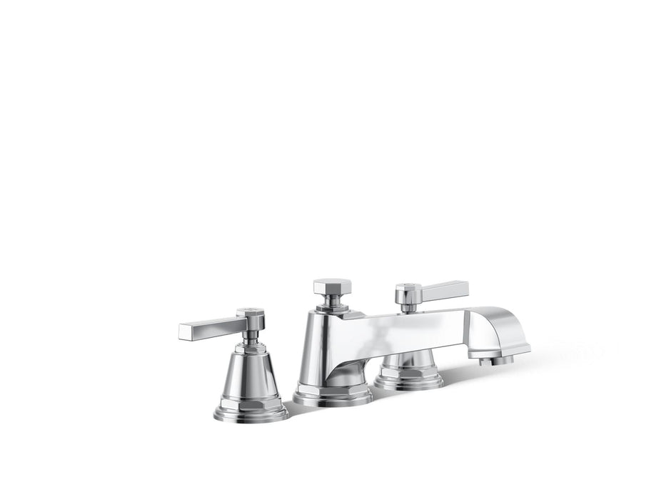 KOHLER K-T13140-4A Pinstripe Pure Deck-mount bath faucet trim, polished chrome