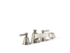 KOHLER K-T13140-4A Pinstripe Pure Deck-mount bath faucet trim, vibrant brushed nickel