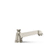 KOHLER K-T13140-4A Pinstripe Pure Deck-mount bath faucet trim, vibrant brushed nickel - view 4