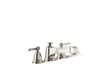 KOHLER K-T13140-4A Pinstripe Pure Deck-mount bath faucet trim, vibrant polished nickel