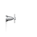 KOHLER K-T13141-3A Pinstripe Pure Deck-mount bath faucet handle trim with Cross design, polished chrome - view 3