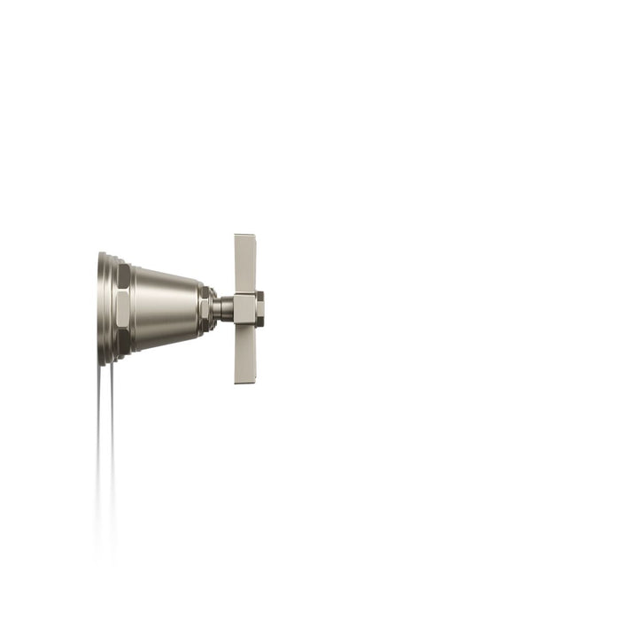 KOHLER K-T13141-3A Pinstripe Pure Deck-mount bath faucet handle trim with Cross design, vibrant brushed nickel - view 2