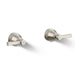 KOHLER K-T13141-4A Pinstripe Pure Deck-mount bath faucet handle trim with Lever design, vibrant brushed nickel