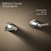 KOHLER K-T13141-4A Pinstripe Pure Deck-mount bath faucet handle trim with Lever design, vibrant polished nickel - view 2