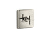 KOHLER K-T13173-3A Pinstripe Pure MasterShower temperature control valve trim with Lever handle, vibrant polished nickel