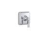 KOHLER K-T13174-4A Pinstripe Pure MasterShower volume control valve trim with lever handle, polished chrome