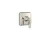 KOHLER K-T13174-4A Pinstripe Pure MasterShower volume control valve trim with lever handle, vibrant polished nickel