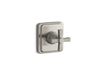 KOHLER K-T13175-3A Pinstripe Pure MasterShower transfer valve trim cross handle, vibrant brushed nickel