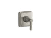 KOHLER K-T13175-4A Pinstripe Pure MasterShower transfer valve trim lever handle, vibrant brushed nickel