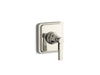 KOHLER K-T13175-4A Pinstripe Pure MasterShower transfer valve trim lever handle, vibrant polished nickel