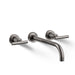 KOHLER K-T14414-4 Purist Wall-mount bathroom sink faucet trim with Lever handles, 1.2 gpm, vibrant titanium
