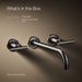 KOHLER K-T14414-4 Purist Wall-mount bathroom sink faucet trim with Lever handles, 1.2 gpm, vibrant titanium - view 5