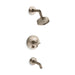 KOHLER K-T14420-3 Purist Rite-Temp Bath and Shower Trim Kit with Push-button Diverter and Cross Handle, 2.5 GPM, vibrant...