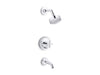 KOHLER K-T14420-3G Purist Rite-Temp bath and shower trim kit with push-button diverter and cross handle, 1.75 gpm,...
