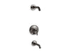 KOHLER K-T14420-4L Purist Rite-Temp bath and shower trim kit with push-button diverter and lever handle, without...