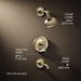 3/4 view of product with dimensions