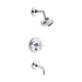 KOHLER K-T14421-3 Purist Rite-Temp bath and shower trim kit with push-button diverter and cross handle, 2.5 gpm, polished...