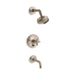 KOHLER K-T14421-3 Purist Rite-Temp bath and shower trim kit with push-button diverter and cross handle, 2.5 gpm, vibrant...