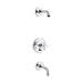 KOHLER K-T14421-3L Purist Rite-Temp bath and shower trim kit with push-button diverter and cross handle, without...