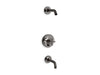 KOHLER K-T14421-3L Purist Rite-Temp bath and shower trim kit with push-button diverter and cross handle, without...