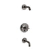 KOHLER K-T14421-3L Purist Rite-Temp bath and shower trim kit with push-button diverter and cross handle, without...