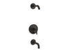 KOHLER K-T14421-4L Purist Rite-Temp bath and shower trim kit with push-button diverter and lever handle, without...