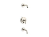 KOHLER K-T14421-4L Purist Rite-Temp bath and shower trim kit with push-button diverter and lever handle, without...