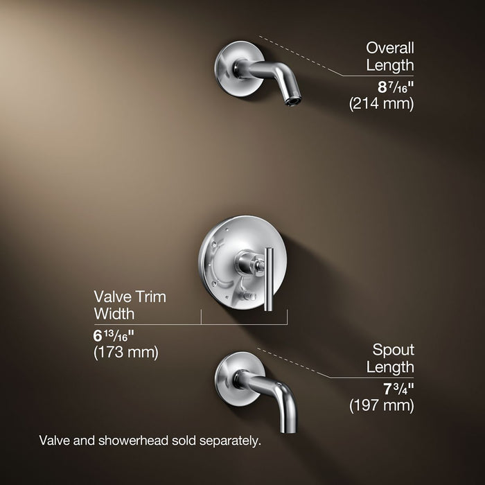 3/4 view of product with dimensions