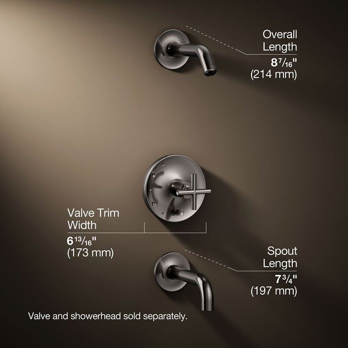 3/4 view of product with dimensions
