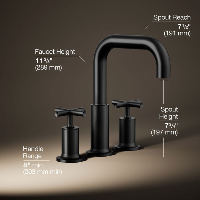 3/4 view of product with dimensions