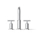KOHLER K-T14428-3 Purist Deck-mount Bath Faucet Trim with Cross Handles, Polished Chrome - front view of product