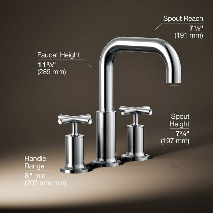 3/4 view of product with dimensions