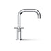 KOHLER K-T14428-3 Purist Deck-mount Bath Faucet Trim with Cross Handles, Polished Chrome - side view of product